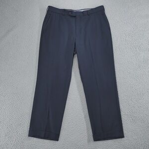 Ballin Pants Mens 36x29 Blue Super 120s Wool Dress Trousers Flat Front Canada